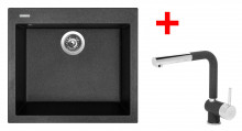 Sinks CUBE 560 Granblack + Mix 3 P GR 